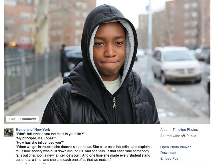 Image by Humans of New York